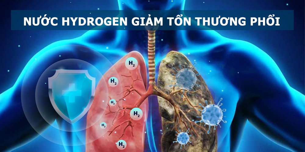 Nước Hydrogen giúp giảm tổn thương phổi