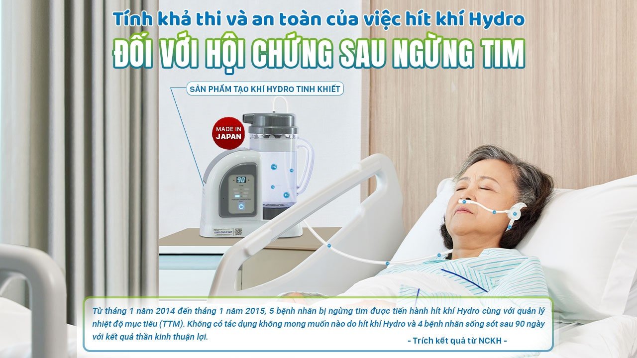 Hít khí Hydro là một phương pháp điều trị tiềm năng mới cho hội chứng sau ngừng tim