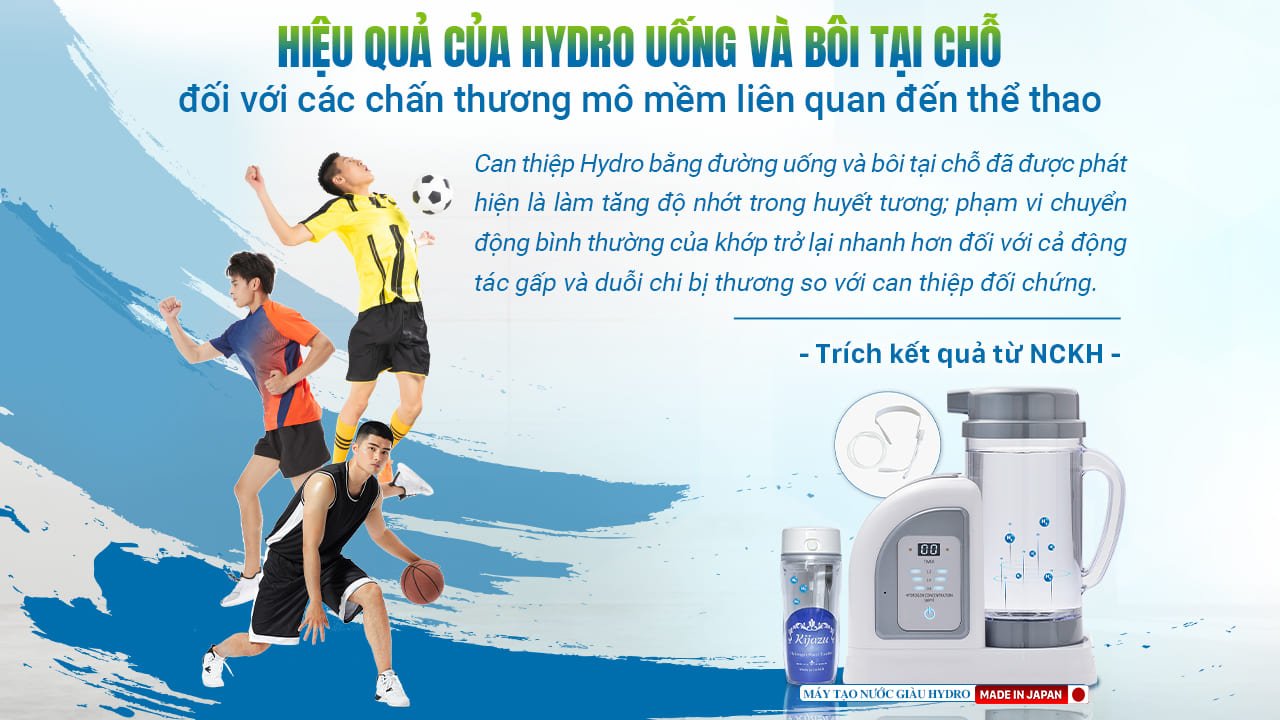 Hydro là một phương pháp điều trị tiềm năng cho các chấn thương mô mềm liên quan đến thể thao