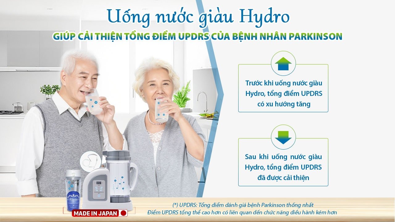 Uống nước Hydrogen là một phương pháp điều trị tiềm năng cho bệnh Parkinson