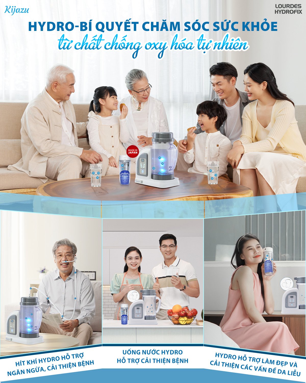Hydro - Bí quyết chăm sóc sức khỏe từ chất chống oxy hóa tự nhiên