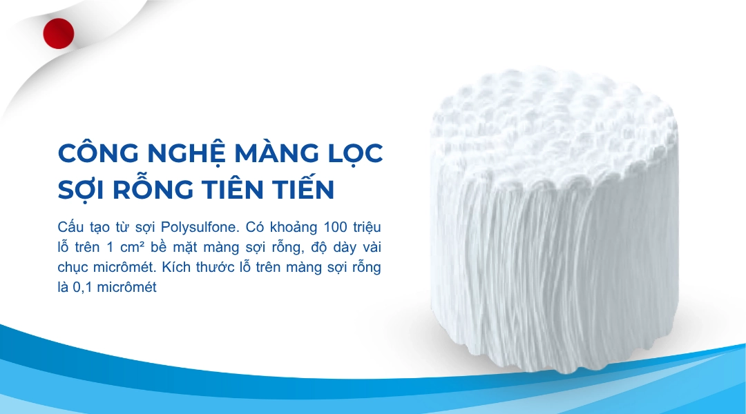 4 ưu điểm của bộ lọc nước không nước thải Torayvino 1 Lọc nước không nước thải Torayvino. Công nghệ màng lọc sợi rỗng được làm từ sợi polysulfone có kích thước siêu nhỏ, lọc sạch 99,99% vi khuẩn và tạp chất gây hại nhưng vẫn giữ lại các khoáng chất trong nước