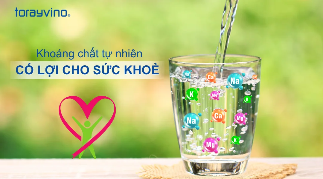 Torayvino lọc sạch vi khuẩn, tạp chất nhưng vẫn giữ lại các khoáng chất tự nhiên có lợi cho sức khoẻ