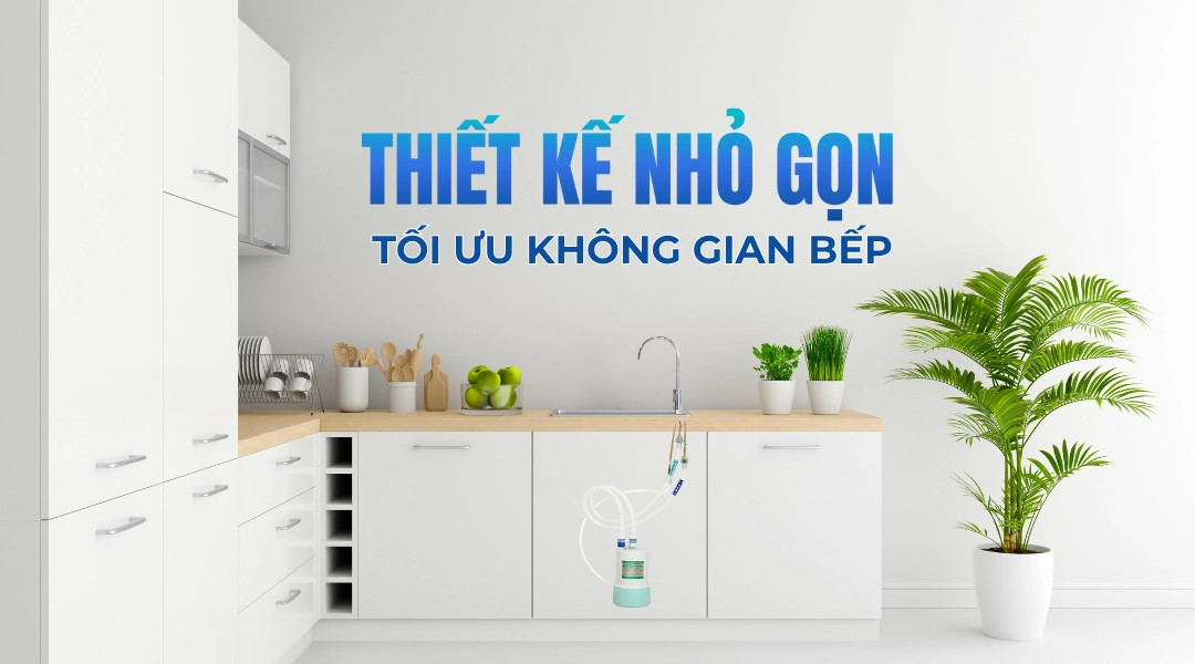 Torayvino - lọc nước sạch nhỏ gọn giúp tối ưu không gian bếp 