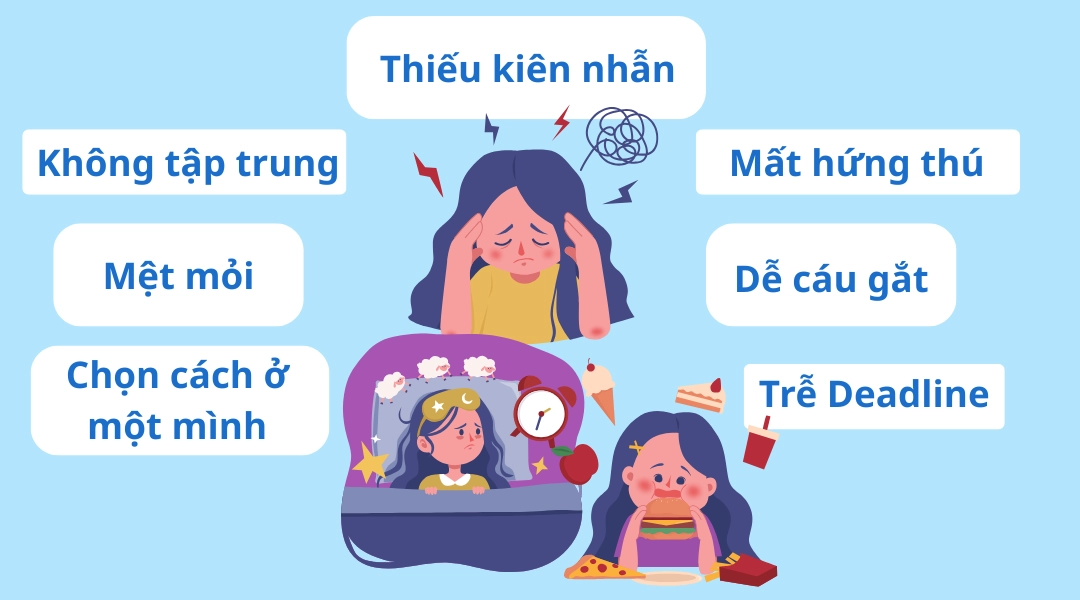 Mách bạn các cách giải tỏa stress công việc hiệu quả 2 Dấu hiệu bạn đang cần giải tỏa stress công việc