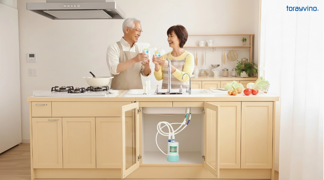 Bổ sung nước giàu khoáng chất từ bộ lọc nước Torayvino