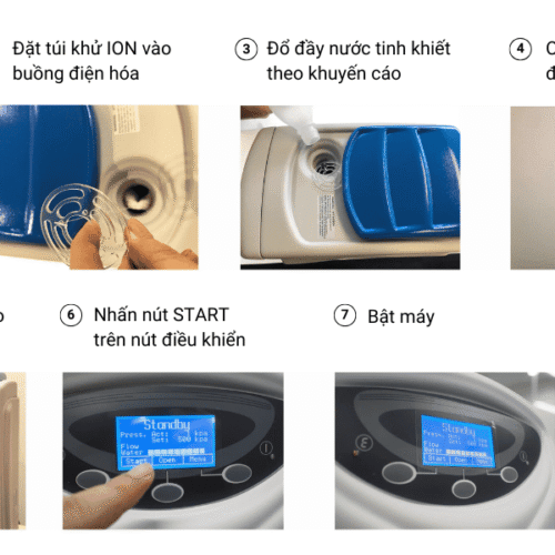 Máy Hít Khí Hydro H2JI1 3 Huong dan su dung may hit khi Hydro H2JI1