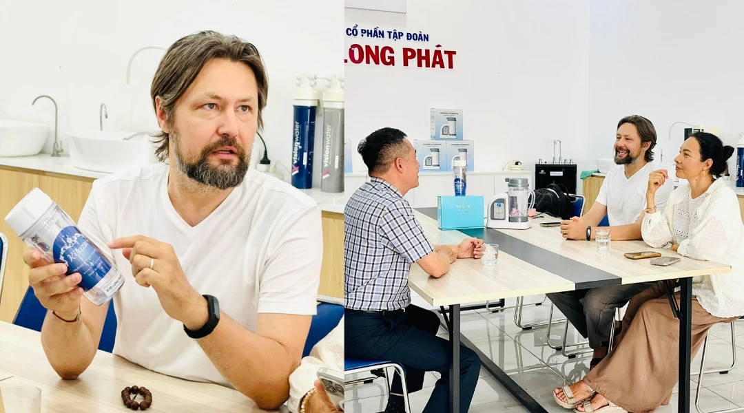 Khách hàng người Nga lựa chọn bình tạo nước Hydro cầm tay Kijazu tại Kim Long Phát 2 Khách hàng người Nga trải nghiệm và lựa chọn bình tạo nước Hydro cầm tay Kijazu tại Kim Long Phát