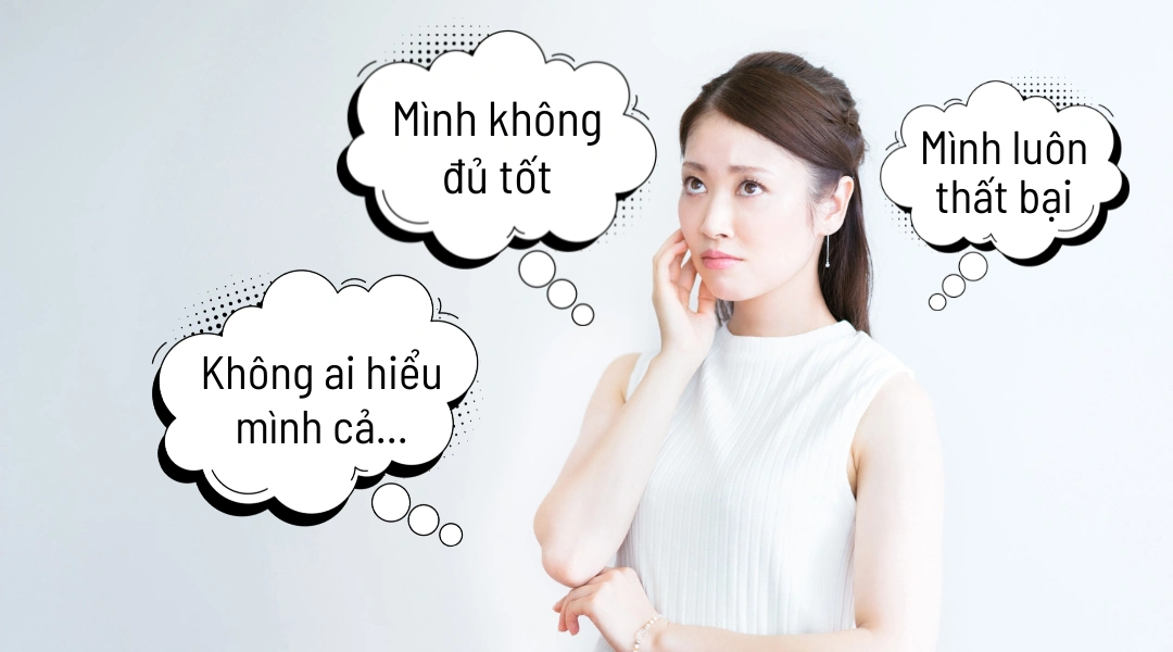 Nguyên nhân gây căng thẳng từ bên trong như suy nghĩ tiêu cực và áp lực tâm lý
