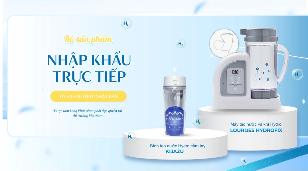 Dòng sản phẩm Hydro cao cấp nhập khẩu từ Nhật Bản được nhắc đến trong lễ ký kết hợp tác
